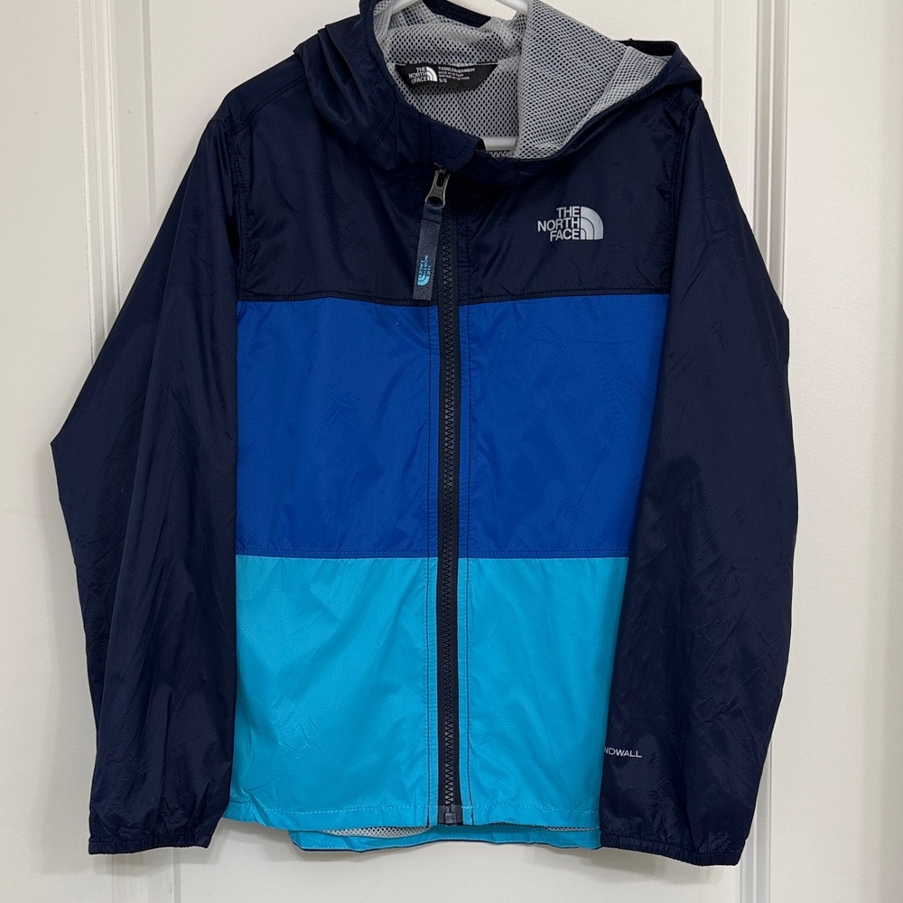 The North Face Navy and Aqua Block Jacket